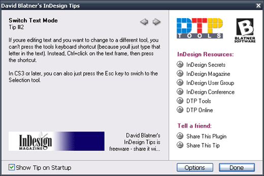 David Blatner's InDesign Tips