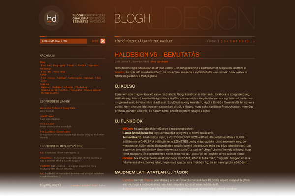 HALDESIGN v5 – barna téma