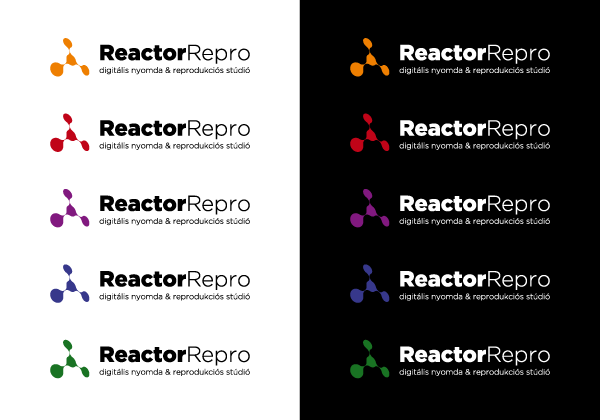 ReactorRepro új logó – színes változatok