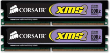a nyeremény 2 GB RAM (használt CORSAIR TwinX 2048Mb DDR2 800Mhz KIT CL4)