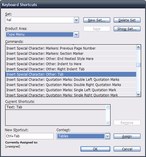 Keyboard Shortcuts szerkesztése