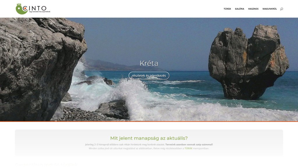 Új honlap a Cinto&nbsp;Túraklubnak